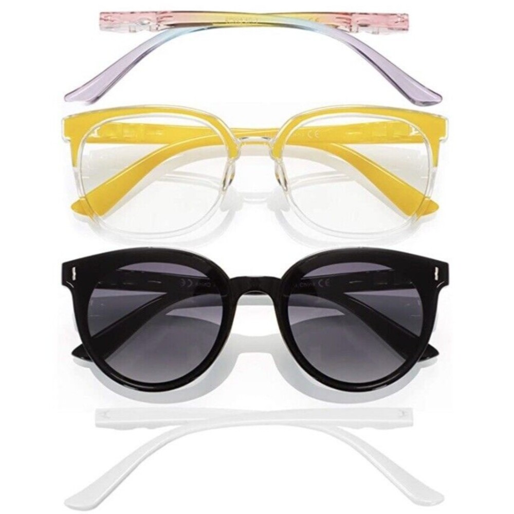 Replaceable Legs-Oversized Blue Light Blocking Glasses Women Men Large